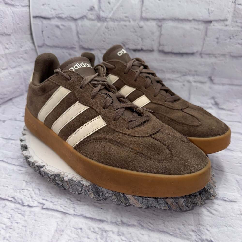 Adidas Barreda Court Men's Size 14 Brown Suede Sneakers Shoes